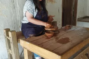 L'été des Curieux - Démonstration de poterie antique