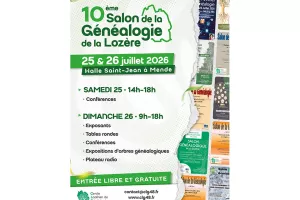 SALON DE LA GÉNÉALOGIE DE LA LOZÈRE - 10ÈME ÉDITION