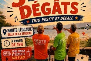 APÉRO CONCERT "3 BEAUX DÉGÂTS" TRIO FESTIF ET DÉCALÉ
