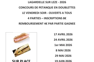 Concours de pétanque