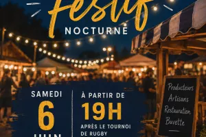 Marché festif nocturne