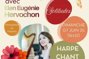 Concert de harpe et poésie dans les jardins