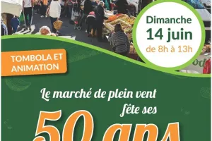 50ans du Marché de plein vent - Dimanche 14 juin