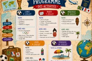 Programme d'activités des CP / CE1