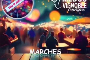 Marché nocturne gourmand et feu d'artifices