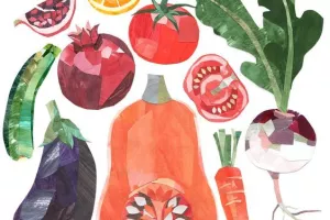 Atelier du samedi - Tableau de légumes découpés