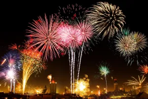 Feu d'artifice et bal populaire