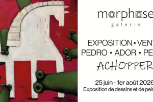 Achopper | Exposition de dessins et de peintures | Art contemporain | PERSU, ADOR et PEDRO