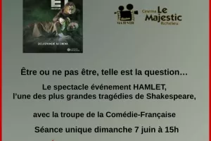 HAMLET Théâtre au cinéma de Richelieu avec la Comédie Française