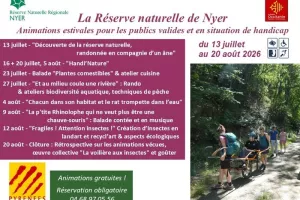Les rendez-vous nature de la Réserve de Nyer