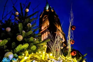 Spectacle son et lumière : l'horloge magique du Père Noël