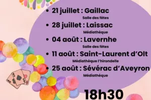 Soirée jeux à St Laurent d'Olt