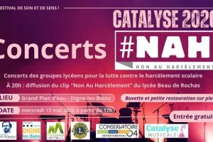 Festival Catalyse - Concerts lycéens - Non Au Harcélement #NAH