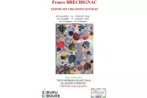 Exposition : France BRECHIGNAC expose ses créations textiles