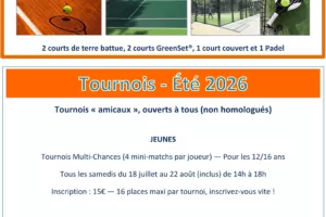 Tournois jeunes multi chances