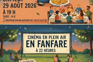 Moules frites et cinéma plein air