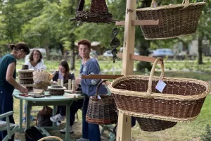 Atelier vannerie | fabrication d’une mangeoire de forme conique