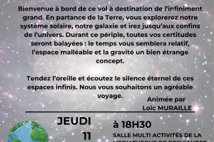 Conférence sur l'infiniment grand avec le conférencier Loic MURAILLE