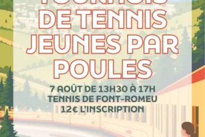 TOURNOI DE TENNIS JEUNES PAR POULES - VENDREDI 7 AOÛT