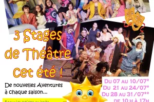 Les Stages de Théâtre d'été de la Troupe de la Dame Blanche à Bon-Encontre !
