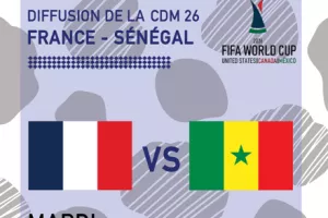 Match de la coupe du monde FRANCE SENEGAL