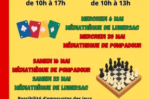 Ludothèque "case départ" à la médiathèque de Pompadour