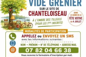 Vide Grenier - Sur le site de Chanteloiseau