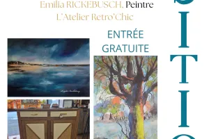 Exposition de Brigitte WITMET, Emilia RICKEBUSCH et L'atelier Retro' Chic