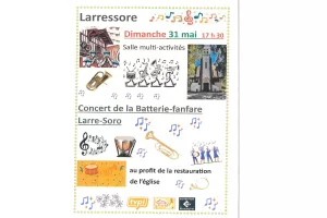 Concert de la Batterie-fanfare Larre-Soro