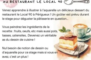Stage Dessin - Peinture : L'aquarelle des Gourmands par Floriane VIRGO
