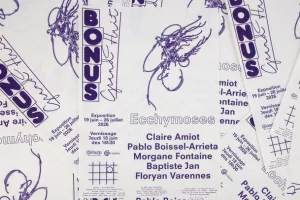 Ecchymoses, une exposition collective de Claire Amiot, Pablo Boissel-Arrieta, Morgane Fontaine, Baptiste Jan & Floryan Varennes