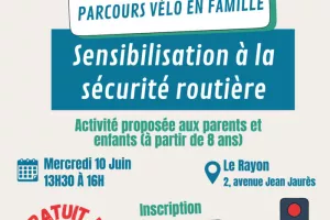 Parcours vélo en famille - Mercredi 10 juin