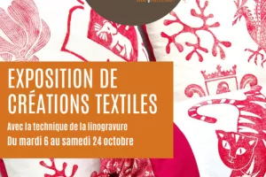 Créations textiles et linogravure : exposition