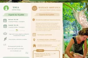 Yoga et massages au bord de la rivière