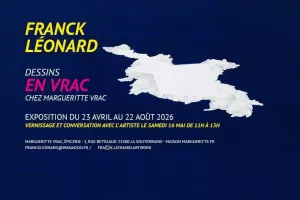 Franck Léonard, dessins en vrac à la Maison Margueritte vrac
