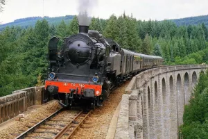 Train touristique à vapeur : Circuit d'Eymoutiers à Bugeat