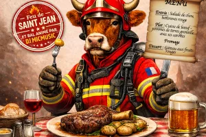 Cuisse de bœuf à la broche