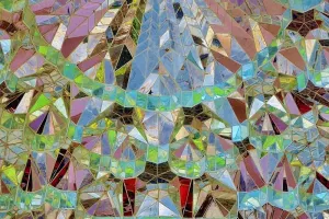 Cristal et mosaïque