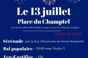 Bal populaire et feux d'artifice