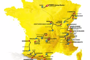 8e étape du tour de France à Sarlat