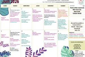 Programme des mois de juin "Les champs des possibles"