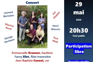 Concert Quintette en l'air à la Maison du Braconnage de Chaon