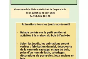 Balade contée sur le sentier de l'imaginaire et ateliers enfants à la maison du bois : le miel et ses secrets
