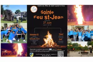 Soirée repas feu de la Saint-Jean à St Laurent d'Arce