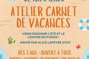 Atelier familial - Carnet de vacances animé par Alice LAPEYRE (fo7)