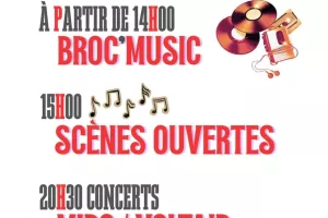 Broc'music, scènes ouvertes, concerts