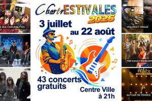 ChartrEstivales 2026 : L’empire des chaussettes trouées ; Kalffa ; Unicorn ; Violon et orgue ; The Sassy Swingers ; Autour de France