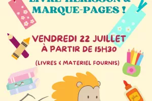 Atelier Créatif : Livre-hérisson & Marque-pages !