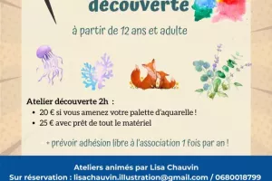 Atelier découverte aquarelle
