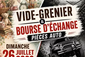 Vide-greniers et bourse d'échange pièces auto